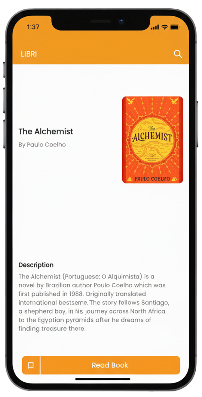 LIBRI App - Book Reading Interface